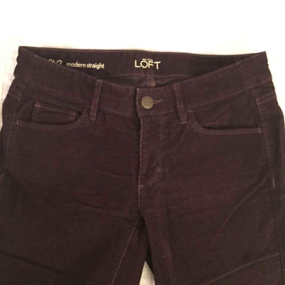 Maroon corduroy pants